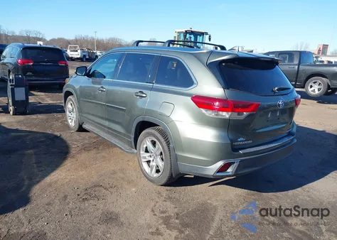 2018 Toyota Highlander Limited from USA, damaged, VIN 5TDDZRFH3JS853533